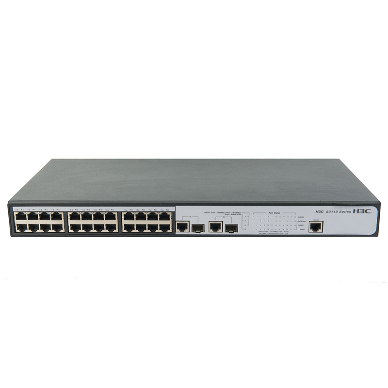 H3C S3110-26TP-PWR 24个百兆电口（PoE+）+ 2个千兆上行电口/千兆上行光口 以太网交换机
